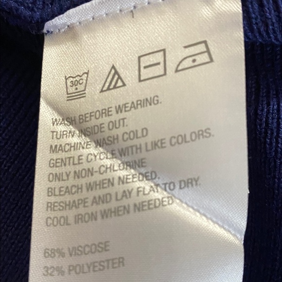 NWOT C Wonder byChristian Siriano Navy and Blue Long Sleeve  Sweater Dress - Picture 11 of 11